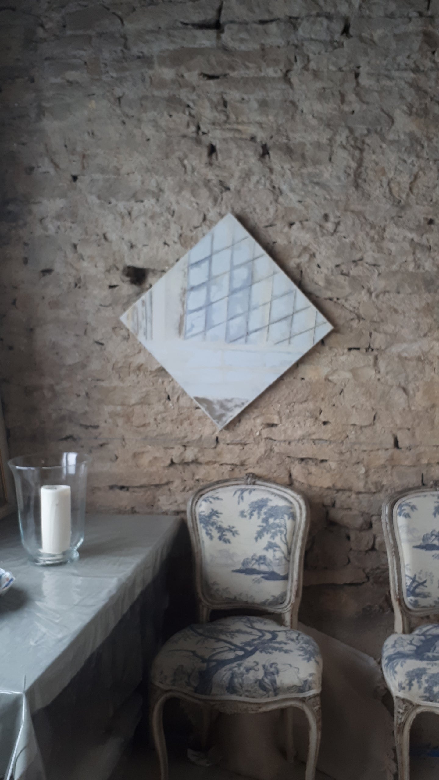 Calligramme de la mer 50 cm x 50 cm