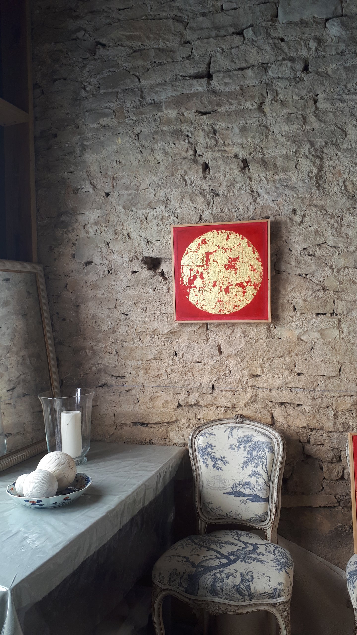 Astre vibrant 40 cm x 40 cm