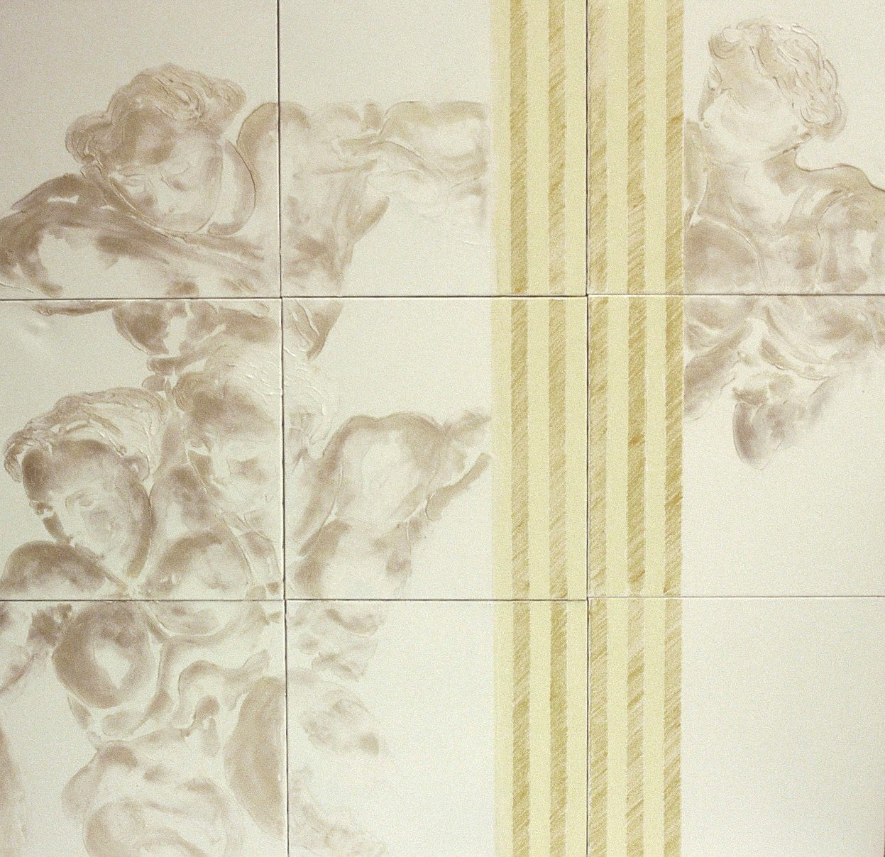 Diane et ses Nymphes 9 x ( 50 cm x 50 cm)