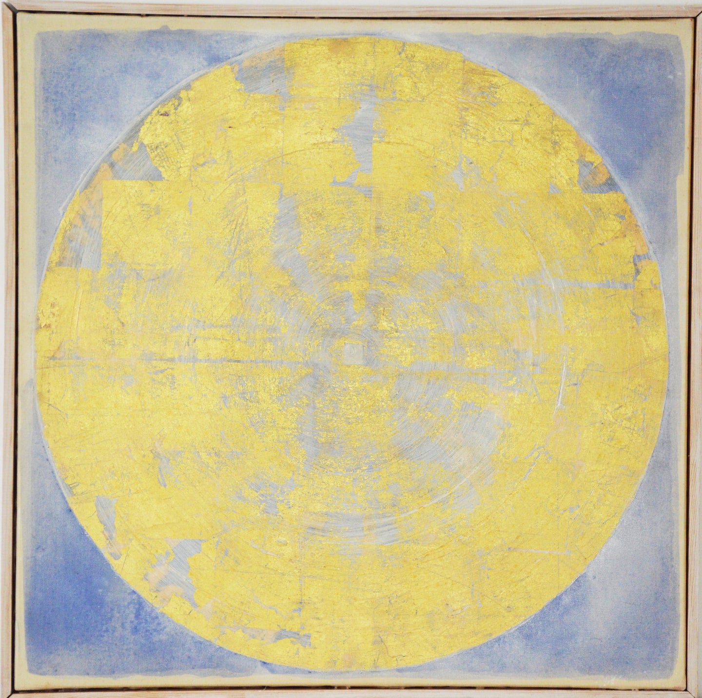Disque Solaire sur fond d'Azur 60 cm x 60 cm